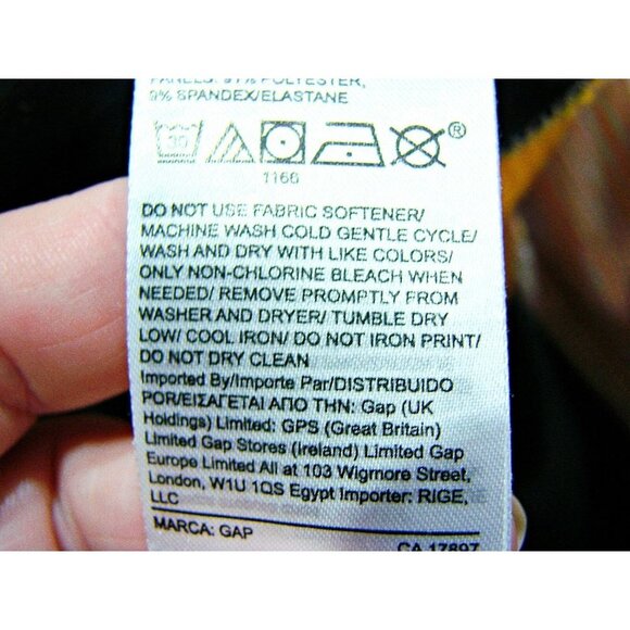 GapFit Womens Blackout Technology Peach Heather Pull On Capri Leggings Size M - Picture 8 of 11